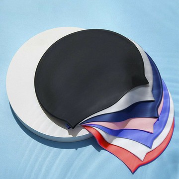 矽膠防水遊泳帽男女包耳護耳泳帽防水長發不勒頭加大加厚成人舒適鑫弘-戶外運動