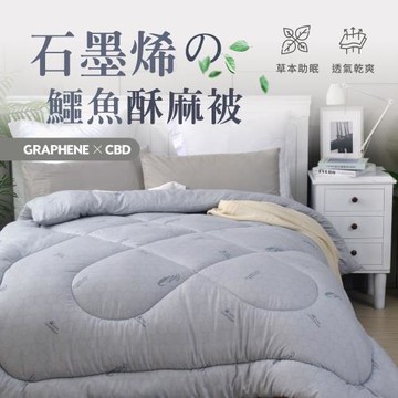 夢之語 鱷魚石墨烯CBD羊毛奈米恆溫發熱被 加大8x7尺 台灣製造 棉被 -1入