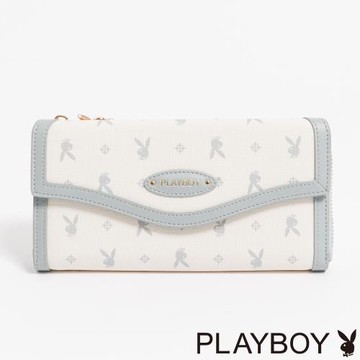 PLAYBOY - L拉長夾  Blissful系列 - 藍色