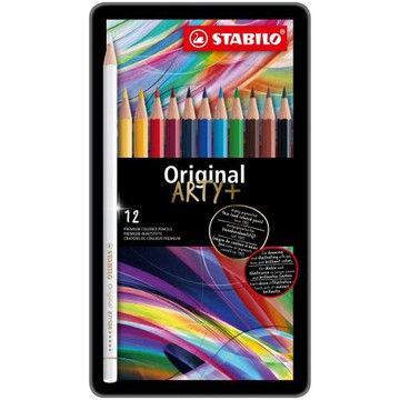 STABILO 德國 思筆樂 Original 藝術樂細緻色鉛筆 鐵盒 12色組/盒 ST8773-6