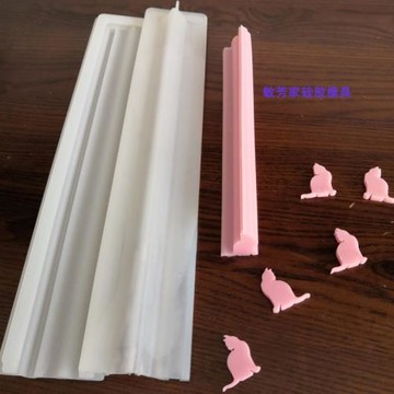 DIY手工皂硅膠模具吐司模渲染貓咪管模長筒模具 適用蛋糕皂中皂