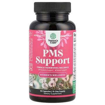 Nature's Craft, 女性健康，PMS 支援，30 粒膠囊