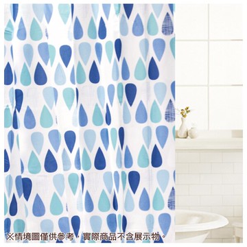 浴簾 PEVA 水滴 180×180cm NITORI宜得利家居