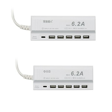 日亞/安全達人 6孔 6.2A USB電源供應器 UB-06 旅遊/出國充電器 旅充【全館免運】