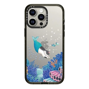 美人魚貓咪 iPhone17Promax手機殼 蘋果15Pro防摔殼i14保護殼i13硬殼i12