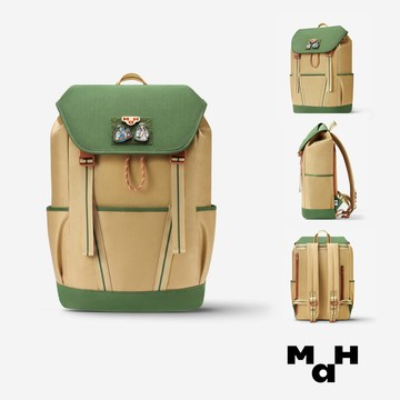 【MAH旗艦】 x 插畫師 - 弱冠年華 露營係列 後背包 環保面料 戶外休閒 大容量 旅行必備 防潑水 雙肩包
