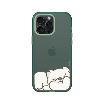 iPhone 15 Pro Max Clear 憂墨綠 - 嗨小強 Hi John - 滿版小強