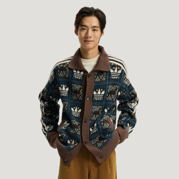 【adidas 愛迪達】 CRAFTED 毛衣外套 男/女 - Originals KT0715