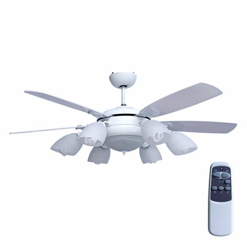 52吋燈盤加高亮白六燈扇燈  F17-6033A