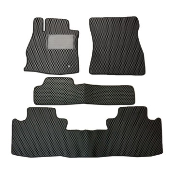 車用腳踏墊 e系列汽車用品【2019年10月 LUXGEN URX 5+2】納智捷 蜂巢腳踏墊 汽車腳踏墊