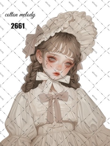 original sticker no.2661 人物貼紙 原創貼紙 原創人物貼紙 裝飾貼紙 cotton melody