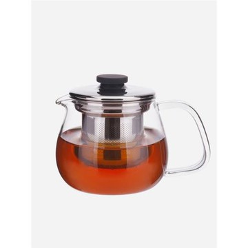 日本進口kinto無鉛玻璃泡茶壺不銹鋼濾網沖茶器花草茶濾茶壺500ml