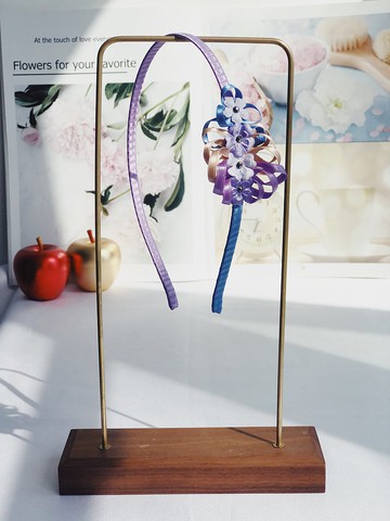 原創多彩紫色花朵髮箍