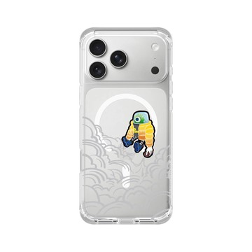 iPhone 17 Pro Max ClearX (MagSafe 兼容) 晶透白 - Graffiti / 街頭塗鴉 - 噴射起飛