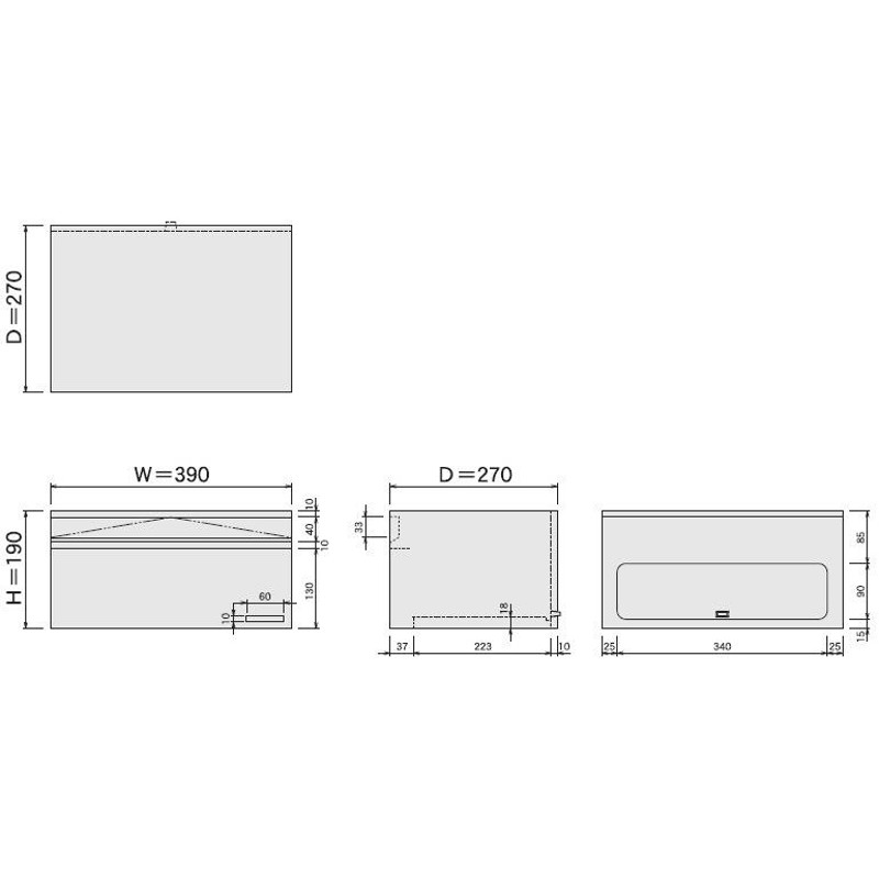 郵便ポスト 壁面埋込及びポール取り付けタイプ(小型サイズ)610-SBK 鍵付き ハッピー金属 - 4