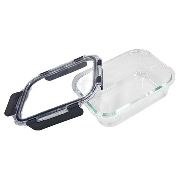 SHIMOYAMA 耐熱玻璃保鮮盒飯盒  透明  1個