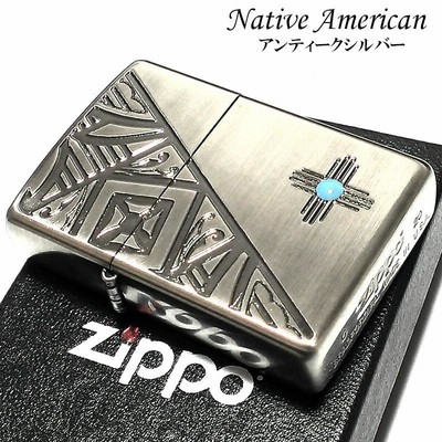 ZIPPO ココペリ 月 ジッポ ライター お守り 古美仕上げ シルバー