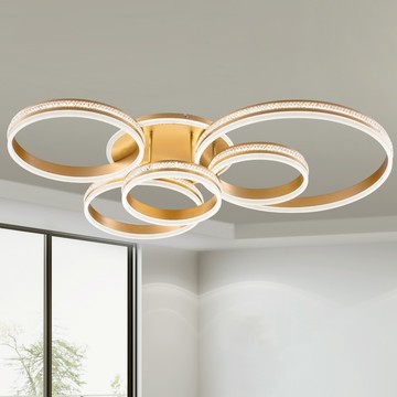 金五環造型半吸頂燈 10-70081