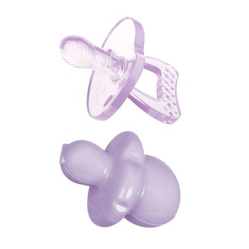 US baby 優生 矽晶安撫奶嘴升級版 雙扁型 L碼 6個月以上  顏色隨機  1組