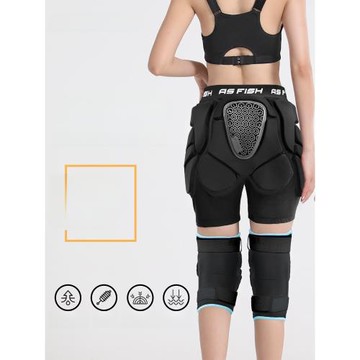 單板滑雪護具護臀護膝防摔褲內穿屁墊成人滑冰保護裝備屁股防護墊