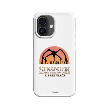 iPhone 16 SolidX 白 - Stranger Things - 奪心魔崛起