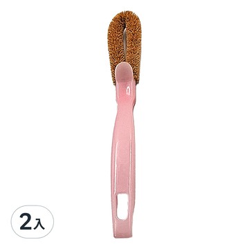 PAL天然椰子多功能刷 天然纖維刷毛溫和清潔 多功能設計方便實用  顏色隨機  2入