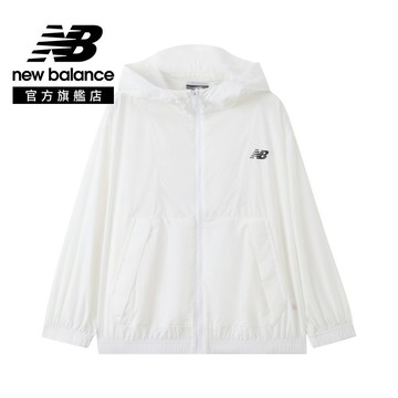 【New Balance】 NB 童裝長袖外套_中性_白色_7AG2E02WWT