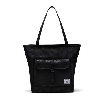 HERSCHEL 肩背包 RETREAT TOTE 黑花花 14吋 筆電包 托特包 11401-06088-OS