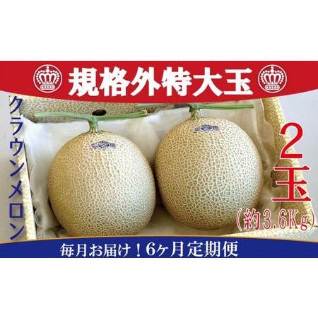 ふるさと納税 クラウンメロン　規格外特大玉　2玉入（約3.6kg） 静岡県浜松市