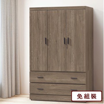 AS-賈克4*6仿古色衣櫃-113.5*57.5*182CM