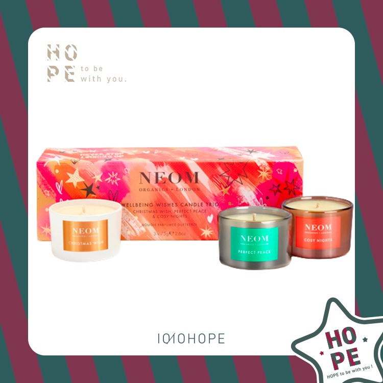 【10/10 Hope】NEOM 冬季限量香氛蠟燭禮盒｜聖誕交換禮物｜