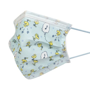 【Snoopy 史努比】 宏瑋史努比兒童口罩-哼歌 （10入/盒） （14.5x9cm） _廠商直送