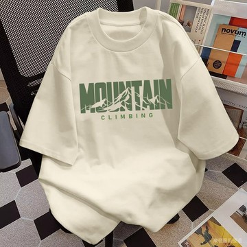 ✨新春新品✨字母T恤 純棉 短袖 T恤 男 夏季 ins 潮流 高級感 痞帥 青少年 寬鬆 百搭 休閒 體恤     K