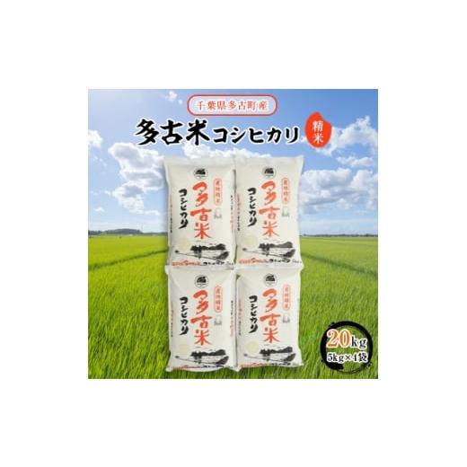 ふるさと納税 千葉県 多古町 ＜令和5年産＞多古米コシヒカリ　精米20kg(5kg×4袋)