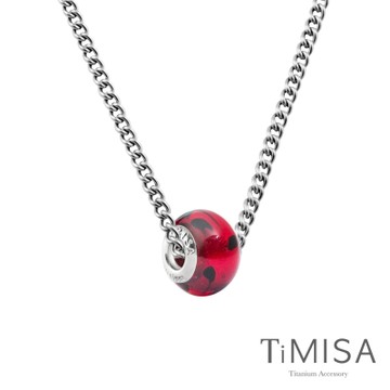 TiMISA 琉璃串珠(任選)  純鈦項鍊 M02D