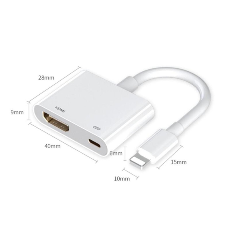 Lightning to HDMI 変換アダプタ ライトニング 変換ケーブル iPhone