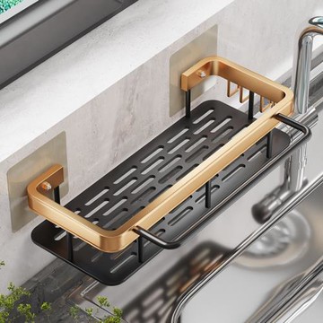 抹布架廚房收納架置物架水池海綿瀝水掛籃水槽瀝水神器調料架家用