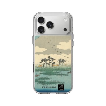 iPhone 17 Pro Max Clear Case（相機按鈕） 透明 - Van Gogh Museum - 吉原：富士沼澤中漂浮島嶼之野 - 歌川廣重