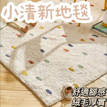 小清新地毯 地墊 沙發床邊地毯 侘寂風 可水洗 仿羊絨 加厚 書房爬行毯 北歐風 免洗 材質舒適 時尚家居 高端優雅