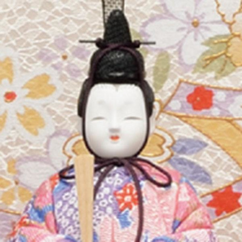 小さな木目込み雛人形　段飾り　アンティーク 小さな木目込み雛人形段飾りアンティーク