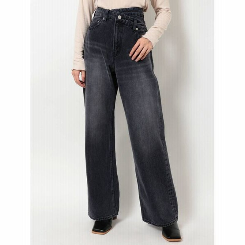 Evris ウエストデザインワイドデニムパンツ Women パンツ デニムパンツ 通販 Lineポイント最大get Lineショッピング