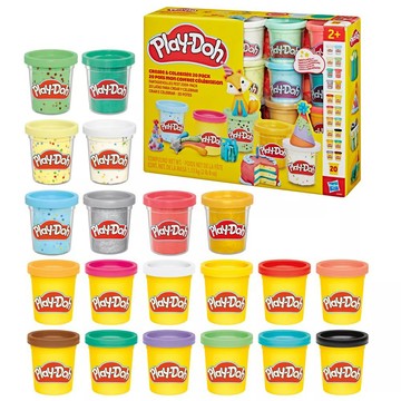【W先生】培樂多 Play-Doh 黏土 補充罐 20色黏土組 單罐 2oz 2盎司 安全 無毒 食用色素 HG2467