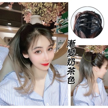 [台灣出貨附發票] 漸變色中長款假馬尾 假髮馬尾 馬尾假髮 假髮假馬尾 假髮 馬尾 抓夾馬尾 假髮女馬尾 長馬尾假髮
