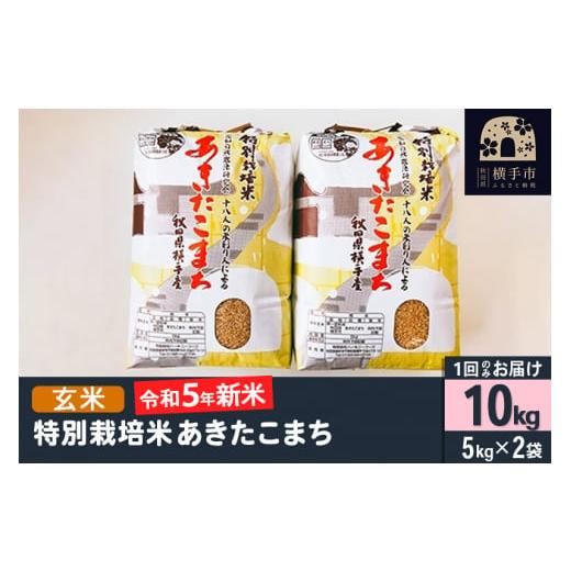 ふるさと納税 秋田県 横手市 令和5年産 新米 特別栽培米あきたこまち 10kg(5kg×2袋)