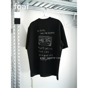 FOAF ‘CASSETTE‘ T-SHIRT 25ss 日系寬松手繪線條純棉短袖T恤