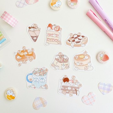 軟綿綿的點心們貼紙包 手帳貼紙