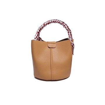 KOKKO氣質水漾輕巧母子水桶包焦糖色(預購)