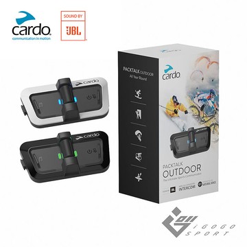 Cardo PACKTALK OUTDOOR 戶外運動通訊藍牙耳機黑色