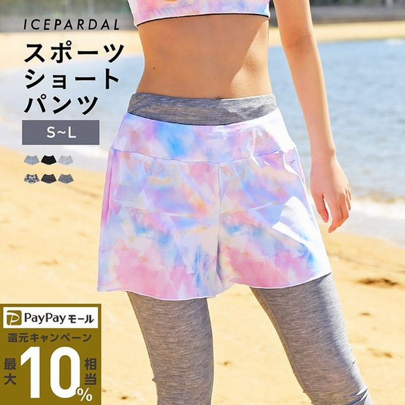 フィットネス ウェア レディース おしゃれ パンツ ボトムス ショートパンツ ラッシュ素材 体型カバー If 135 通販 Lineポイント最大0 5 Get Lineショッピング