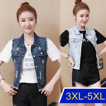 [韓國K.W.]牛仔迷情悸動丹寧百搭背心(新品/小香風/丹寧/背心/雜誌款)